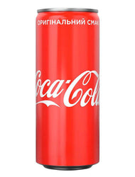 Напій безалкогольний сильногазований Coca-Cola 0,33 л
